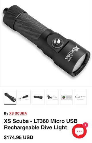 Luce subacquea scuba 360 - subacquea,