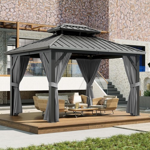 10x12 hardtop gazebo double - 10x12,