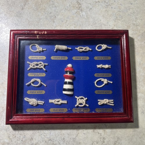 Nautical knots framed - , display