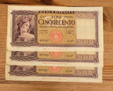 banconota Italia 1947 500 lire