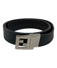 Cintura in pelle nera con