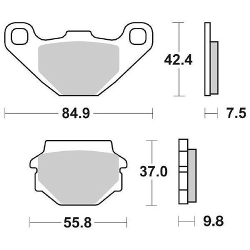 Coppia pastiglie freno - coppia, sbs
