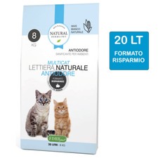 Lettiera Sabbia per gatti 20 lt - 100% mais biodegradabile antiodore