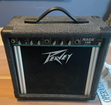 Peavey Rage 158 Amplificatore Portatile per Chitarra/Basso 15 Watt 4 Ohm 7.7v RMS USA NOS