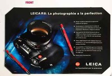 LEICA 1996 LEICA R8 LEICA M6 DEALER SOUS LA MAIN SOTTOMANO DOUBLE FACE TAPPETINO