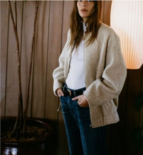 Zara Oversized Boucle Bomber