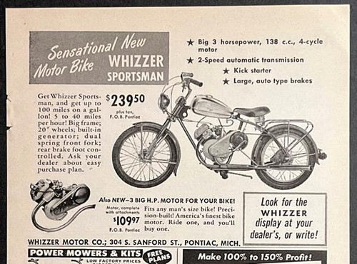 1950 whizzer sportivo - 1950,