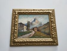 Quadro Piccolo Paesaggio Olio Su Tela Anni 60