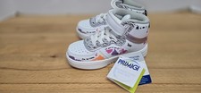 Scarpe Primigi bambino taglia EU 24 bianche sneakers con cinturino alto stampa zebrata