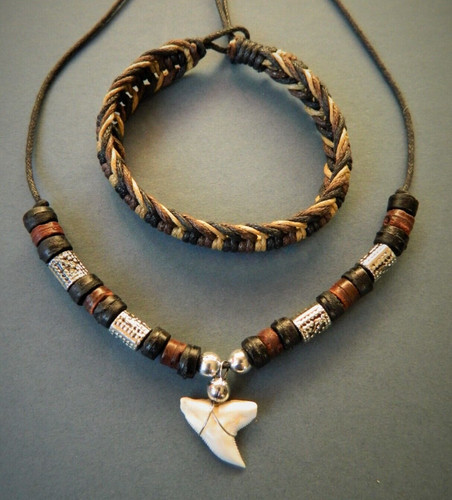 Collana denti squalo uomo - collana, di