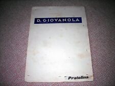 CATALOGO PUBBLICITARIO D. GIOVANOLA SOVRACOPERTA PRATOLINA CON INSERTO RICAMATO