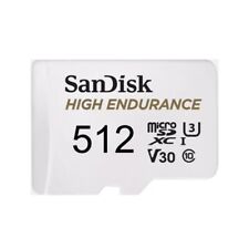 Scheda di memoria micro SD 512GB Sandisk High Endurance SDXC Classe 10 100 MB/S