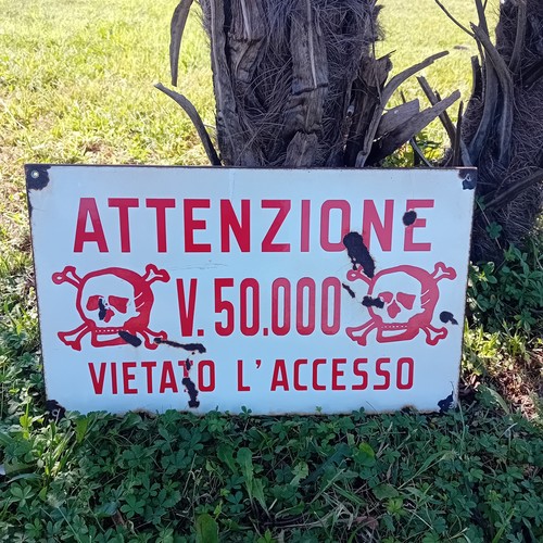 Insegna tabella smaltata - tabella,