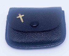 Rosario astuccio pelle nero