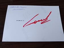 NIKI LAUDA-autografo  LAUDA-Ferrari-ristorante Cavallino Maranello  foto   1999
