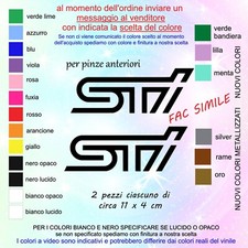 KIT 2 ADESIVI STI per pinze freno subaru BREMBO compatibile