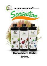 Legend Sensation Macro Micro Elementi e Liquido Carbo Concime per Piante Acquario