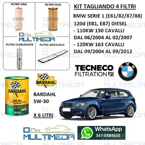 Kit tagliando filtri - filtri, e