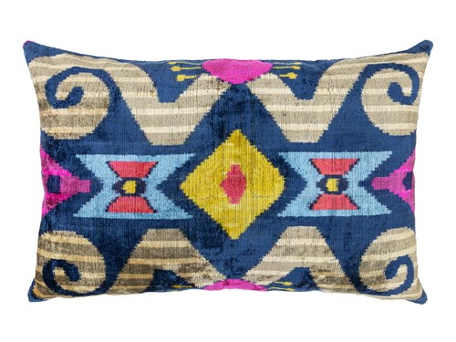 Copricuscino ikat velluto - copricuscino,