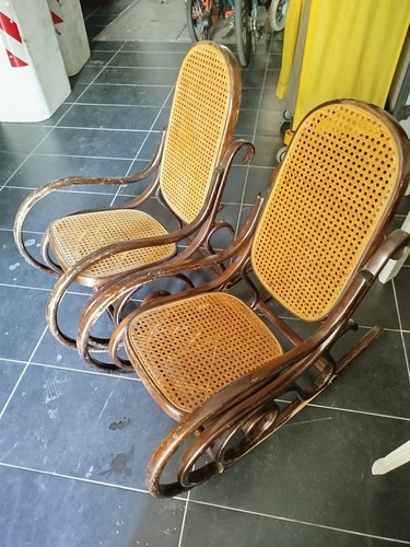 Coppia sedie dondolo - coppia, in
