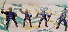 Lotto 4 Soldatini Soldati Medievali Con Re Medioevo Simba Vintage