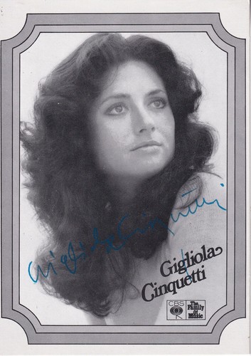 Autografo gigliola cinquetti - -,