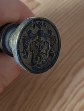 Sigillo Nobiliare Conte Timbro Ceralacca 1800 Araldica