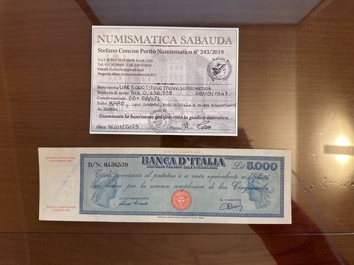 Lire 5000 titolo provvisorio - titolo,