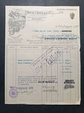 fattura ditta GHELLI Gessi e cementi n 274 - anno 1928