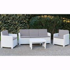 SALOTTO IN RESINA BIANCO