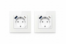 2 pz Presa elettrica a muro