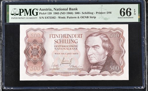 Austria 500 scellini 1965 - , nd