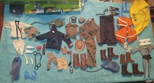 LOTTO VESTITI ACCESSORI BIG JIM E GI JOE ANNI 60/70