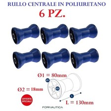 6 RULLI CENTRALI BLU