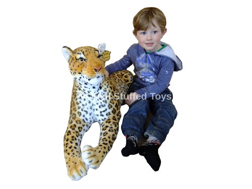 Large leopard plush toy - large,
