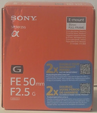 Sony FE 50mm F2.5 G Full Frame Ultra-CompattoG Obiettivo-E-mount-obiettivo intercambiabile