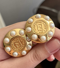 Orecchini Vintage Fendi Logo