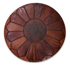 Pouf marocchino in pelle