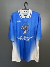 MAGLIA CALCIO PERUGIA 1992/1993 MATCH WORN AWAY #3 ELLESSE VINTAGE JERSEY TG XL