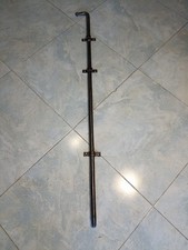 antico Grande Chiavistello In Ferro Battuto A Mano  Cm. 107 Con 3 Anelli 