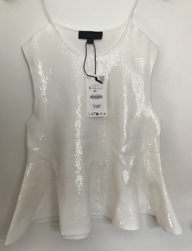 Zara paillettes perlum top - zara, paillettes-perlum-top