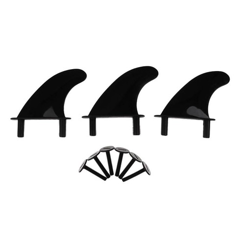 3pcs soft top surf fin - top,