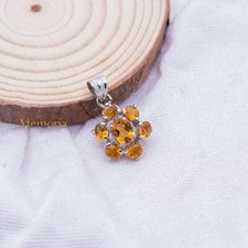 Naturale Citrino Fiore Gemma