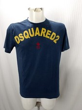 Articolo e3029 t-shirt uomo Dsquared2 blu, taglia M, ascelle 50cm, spalle 43cm,