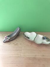 Scarpina E Piattino Cuori Porcellana