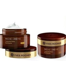 YR Crema viso antirughe giorno/NOTTE RICHE creme/antiage 50ml/75ml alla rosa
