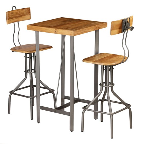 Set bar teak massello - da,