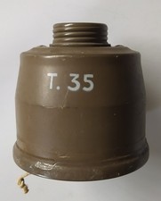 FILTRO PER MASCHERA ANTIGAS T.35--WWII  2° GUERRA MONDIALE--1941 REGIO ESERCITO-
