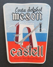 Vecchia etichetta valigia