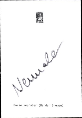 Autografo calciatore mario - calciatore,